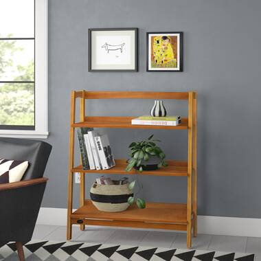 Mid century deals modern low bookcase